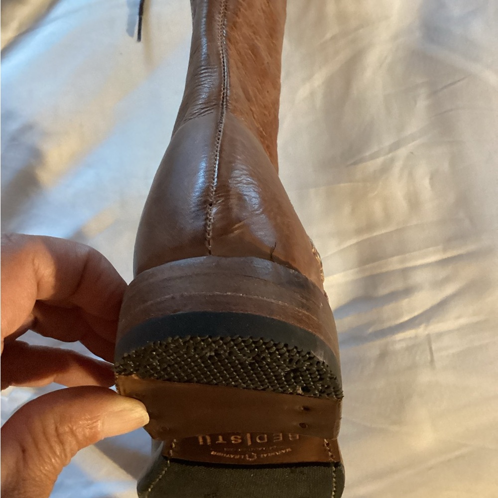 BED|STU Tan Leather Lace-Up Boots - Picture 11 of 16